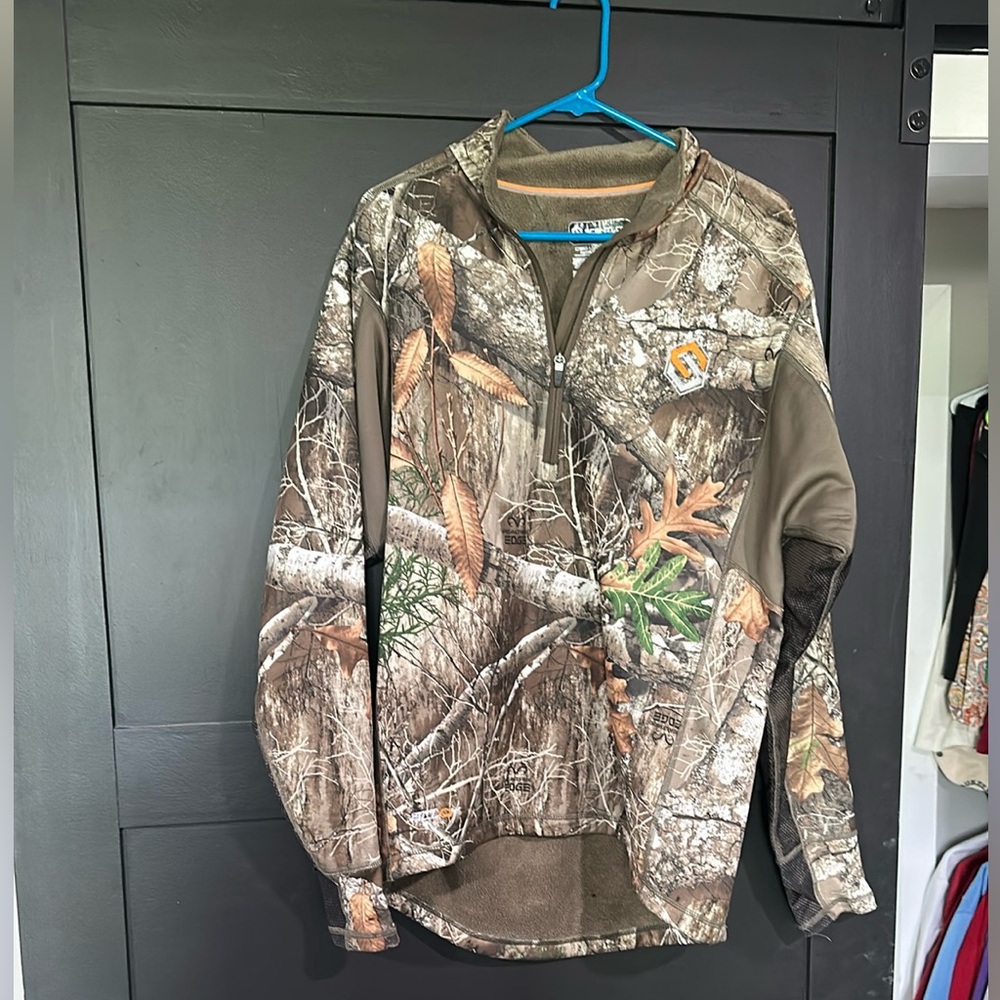 Green and Brown Lightweight Shirt Jackets with Camouflage Patterns